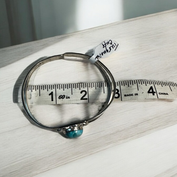 Blue Moon Turquoise Sterling Silver Cuff Bracelet - Picture 11 of 14